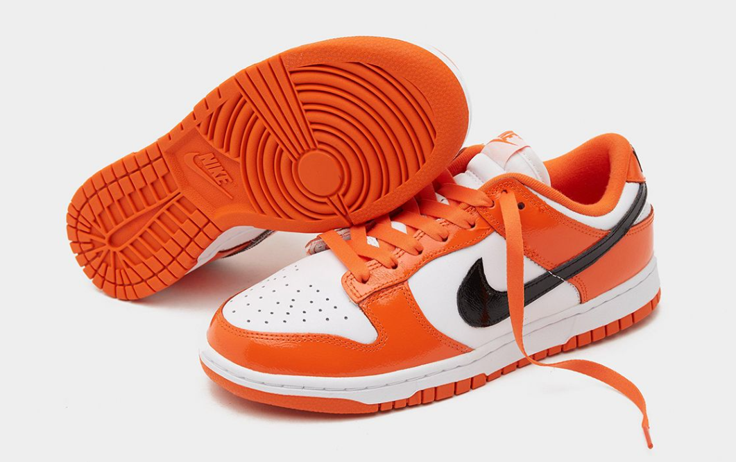 Nike Dunk Low Schwarz Total Orange: Festliche Vibes mit Stil!